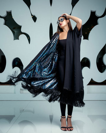 DOUBLE FACE ABAYA