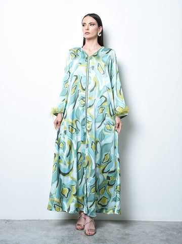 Satin Silk Kaftan