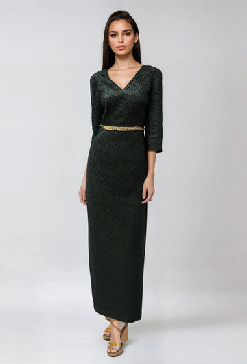 HALF PATTERNED DRESS