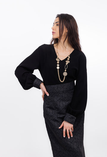 PATTERNED SKIRT SET