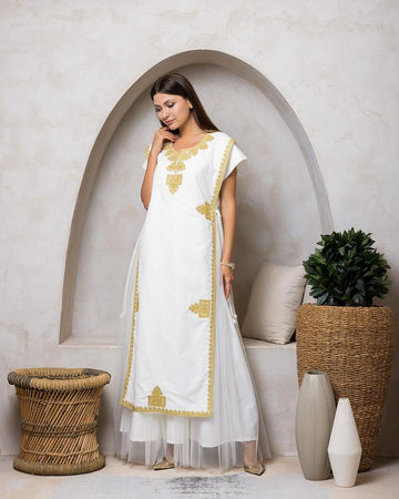 Chiffon Satin Kaftan