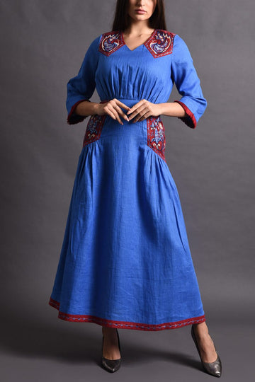 Embroidery Linen Kaftan