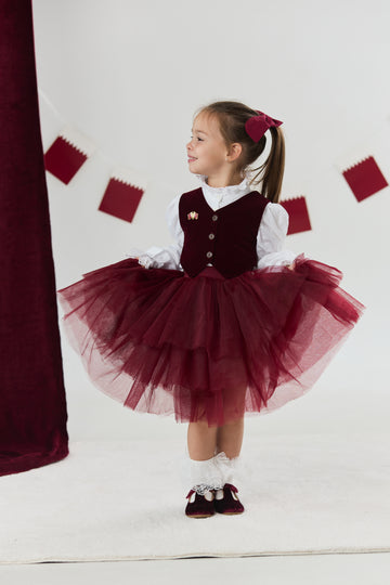 KIDS TOP AND SKIRTS SET