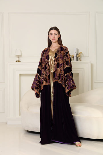 ELEGANT VELVET ABAYA