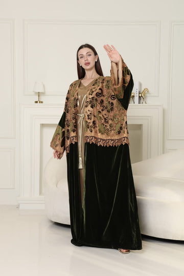 ELEGANT VELVET ABAYA
