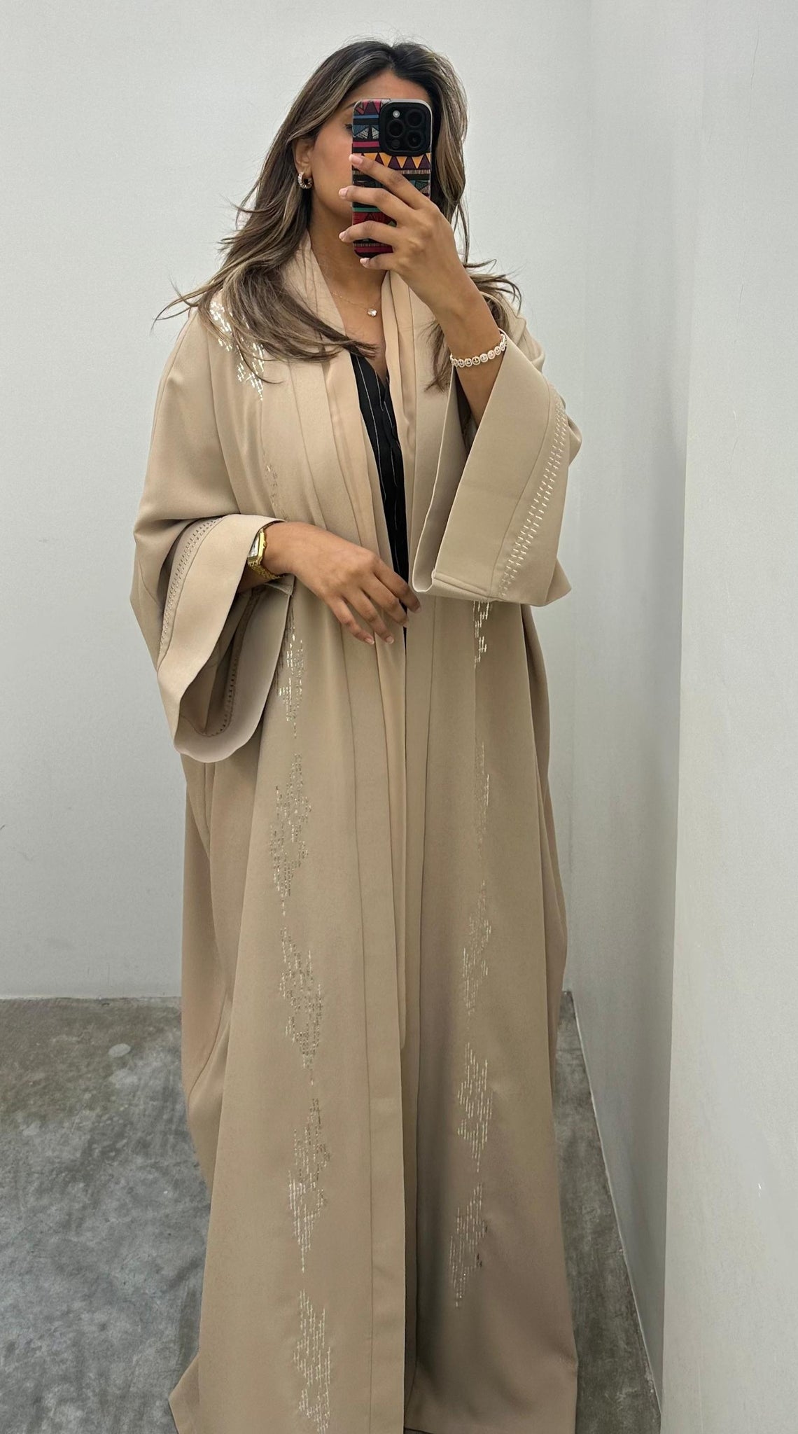 NAGDA ABAYA - HEAVY CREPE